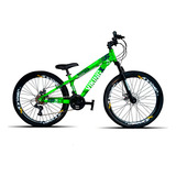 Bicicleta Mountain Bike Vikingx Tuff 25 R26 Tamanho Do Uadro 13.5 - Verde