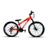 Bicicleta Mountain Bike Vikingx Tuff 25 R26 Tamanho Do Uadro 13.5 - Vermelho
