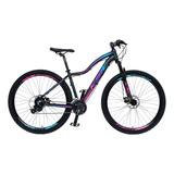 Bicicleta Mwza Aro 29 Ksw Alumínio 24v Shimano Cor Preto/pink_azul Tamanho Do Quadro 15