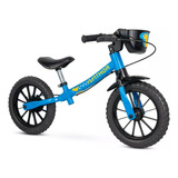 Bicicleta Nathor Balance Bike 04 - Para 2 Anos Cor Azul