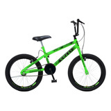Bicicleta Para Meninos Colli Max Boy Cross Aro 20 Cor Verde Neon Tamanho Do Quadro 12