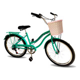 Bicicleta Passeio Maria Clara Bikes Passeio R24 Tamanho Do Uadro 17 - Verde-água