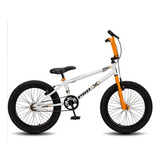 Bicicleta Pro-x Cross Infantil Aro 20 Freio V-brake Aro Aero Cor Branco-laranja Tamanho Do Quadro S