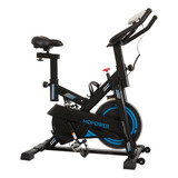Bicicleta Spinning Ergométrica Azul E Preta Até 150kg