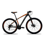Bicicleta Sutton 29 Câmbio Shimano 21v Disc Hidráulico Gts Cor Preto/cinza/laranja Tamanho Do Quadro 19