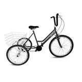 Bicicleta Triciclo Adulto - Chumbo/branco - Aro 26- M. Super