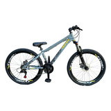 Bicicleta Viking Tuff Pneu Flame,suspensao, Trava Shimano Cor Cinza Tamanho Do Quadro 13