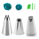 Bico De Confeitar Grandes Pitanga 1m 4b Chuveirinho 234 Inox
