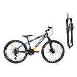 Bike Aro 26 Kog 27v Freio Hidraulico E Suspensão Com Trava