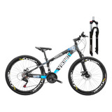 Bike Aro 26 Viking Tuff25 21v Disco Com Trava Na Suspensão