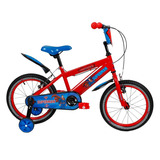 Bike Dc Superman Aro 16 Bicicleta Infantil Azul Super-homem Cor Vermelho E Azul Tamanho Do Quadro 16
