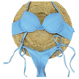 Bikini Top Meia Taça Amarração Na Calcinha Biquini Fio Duplo