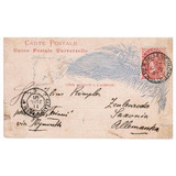 Bilhete Postal Do Rio De Janeiro P/ Alemanha 1891 Bp 100