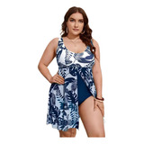 Biquíni Feminino Plus Size Estampado De Uma Peça Sexy