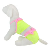 Biquíni Pet Cãesneon Verde Uv50 Tam G Bonito Pra Cachorro