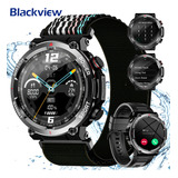 Blackview Smartwatch Bvw50 1,96 Esportes Militares Ao Ar Livre Lanterna Bluetooth 3 Atm Á Prova D'água