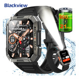 Blackview Smartwatch Relógio Inteligente Militar Bvw60 De 2,1'' Relógio Inteligente Militar Lanterna Bluetooth 5 Atm À Prova D'água