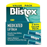 Blistex Medicated Lip Balm Kit Com 3 Protetores Labiais