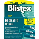 Blistex Medicated Lip Balm Protetor Labial Com 3 Unidades
