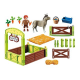 Bloco De Montar Playmobil Spirit Cavalo Com Estábulo