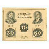 Bloco Filatélico Rhm B.8 - 1º Cent. Selo Brasileiro - L.1661