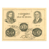Bloco Filatélico Rhm B.8h- 1º Cent. Selo Brasileiro - L.1660