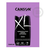 Bloco Papel Canson Xl Marker A4 70g 100 Folhas