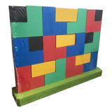 Blocos De Encaixe Vertical Tetris Em Mdf Brinquedo Educativo