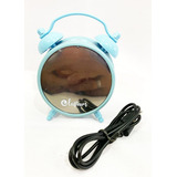 Bluetooth Speaker Radio Relógio - Azul Bebe