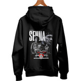 Blusa Moletom Homenagem Ayrton Senna Do Brasil Capuz