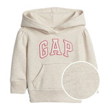 Blusa Moletom Logo Gap Creme Bebê Menina