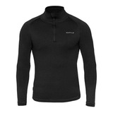 Blusa Segunda Pele Curtlo Zip Thermoplus Masculino Preto M
