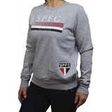 Blusão De Moletom Feminino São Paulo Oficial Licenciado + Nf