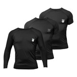 Blusas Camisetas Masculinas Proteção Uv Rash Guard Gorilla