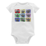 Body Bebê 80's Cassette Tapes Roupa