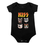 Body Bodie Bebê Baby Kiss Banda Rock Gatinhos Fofos