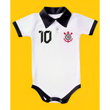 Body Bori Bebê Infantil Camisa Polo Times Futebol Oficial