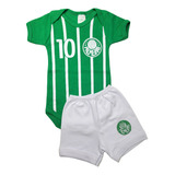 Body De Bebê + Short Temático Times Roupa Bebe Infanti
