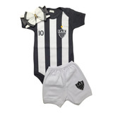 Body De Bebê +short+laço Times Temático Roupa Bebe Menina