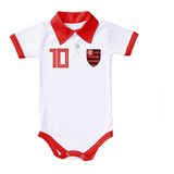 Body Flamengo Polo Roupa Bebê Camisa Manto Mengão Oficial