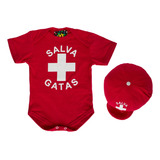 Body Infantil Baby Salva Gatas + Boina