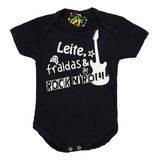 Body Infantil Bebê Pequeno Roqueiro - 0 A 1 Ano