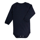 Body Infantil Longo Suedine Preto