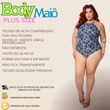 Body Maiô Plus Size Feminino Moda Praia (veste Do 46 Ao 52)