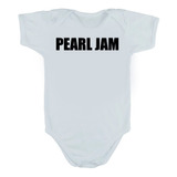 Body Manga Curta Bebê Bodie Banda De Rock Pearl Jam