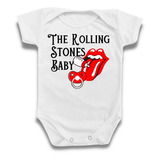Body Roupa Bebê Rolling Stones Banda Música Rock Divertido