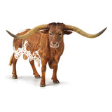 Boi Malhado Chifres Grande Animais Da Fazenda 16 Cm Pvc Raro
