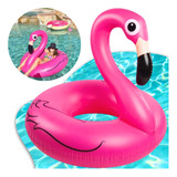 Boia Flamingo Gigante Grande Piscina Praia Inflável 120cm