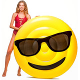 Boia Inflável Gigante Emoji Óculos De Sol Floatie Kings