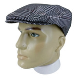 Boina Italiana Trapani Xadrez Branco Preto Orig. San Dona